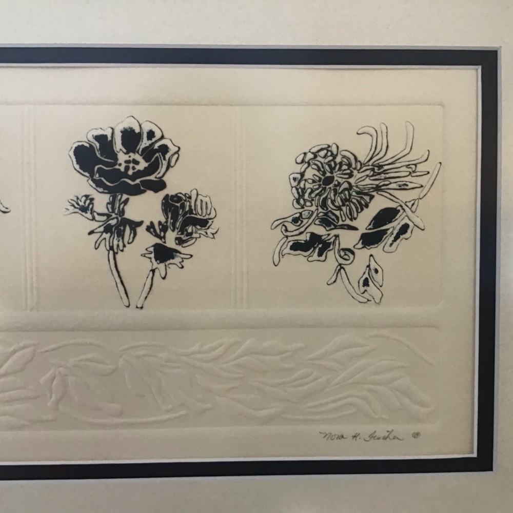 Nora K Fischer Embossed Print 'Jardin Nouveau' - Picture 4 of 8